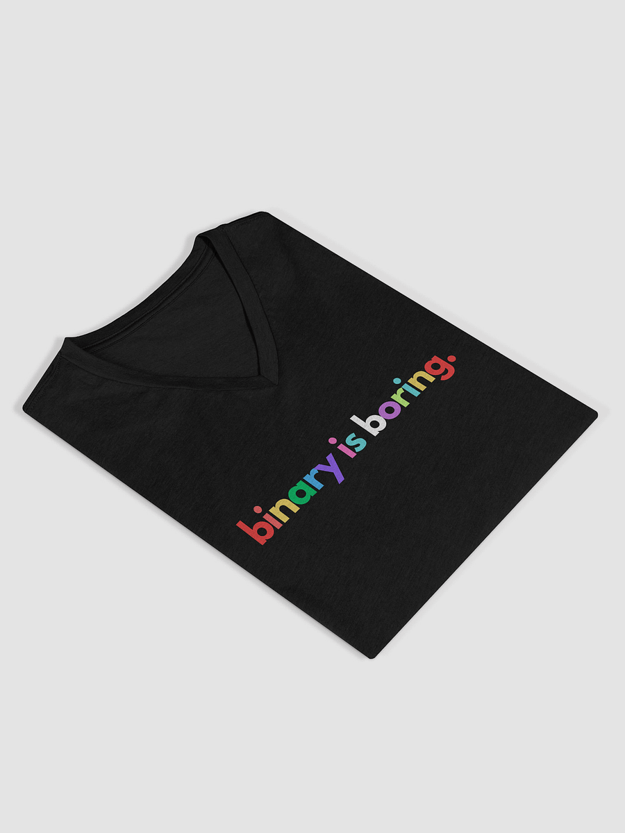 Binary Is Boring Relaxed V-Neck Tee product image (9)