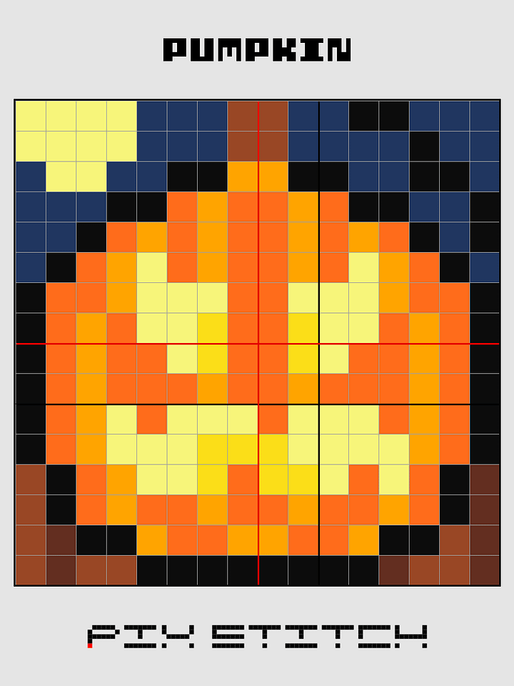 Pumpkin Pixel Art product image (2)
