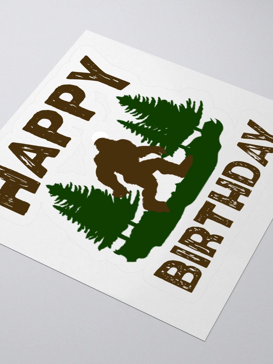Happy Birthday (Bigfoot) Sticker product image (7)
