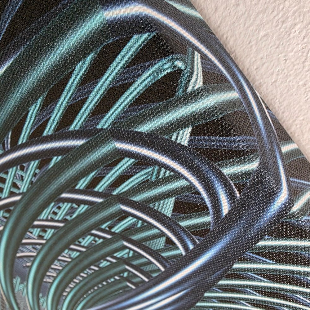 Oscilloscopic Dance #2 - Lissajous Figures Code Art Canvas Print product image (5)