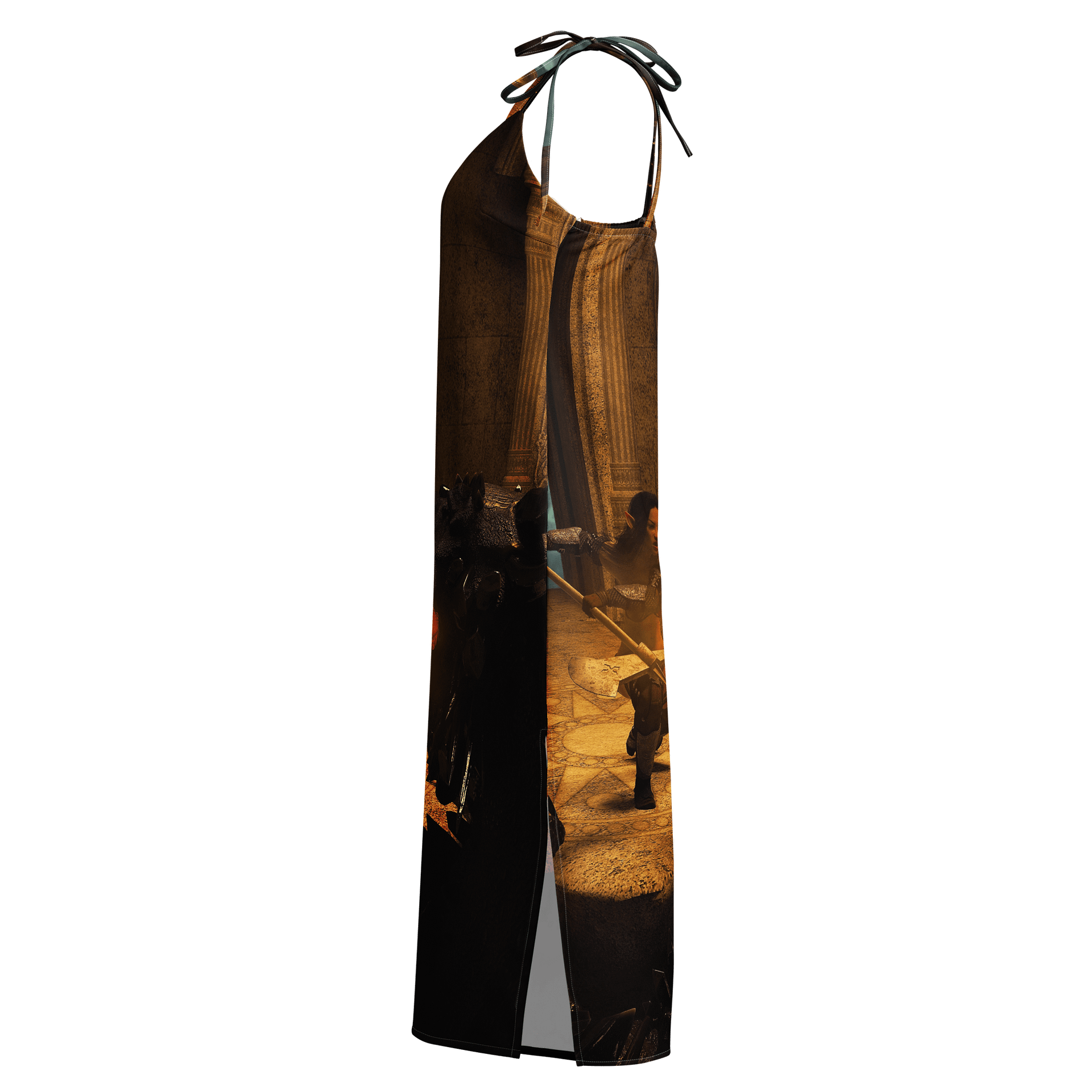 'Elven Stories - Warriors Cry Too' Chiffon Slip Dress product image (3)