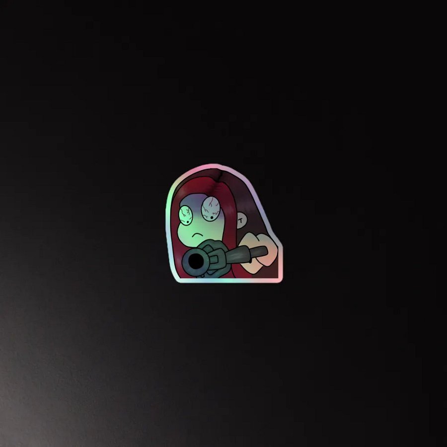 UsedBiscuits Saythatagain emote sticker holographic product image (4)