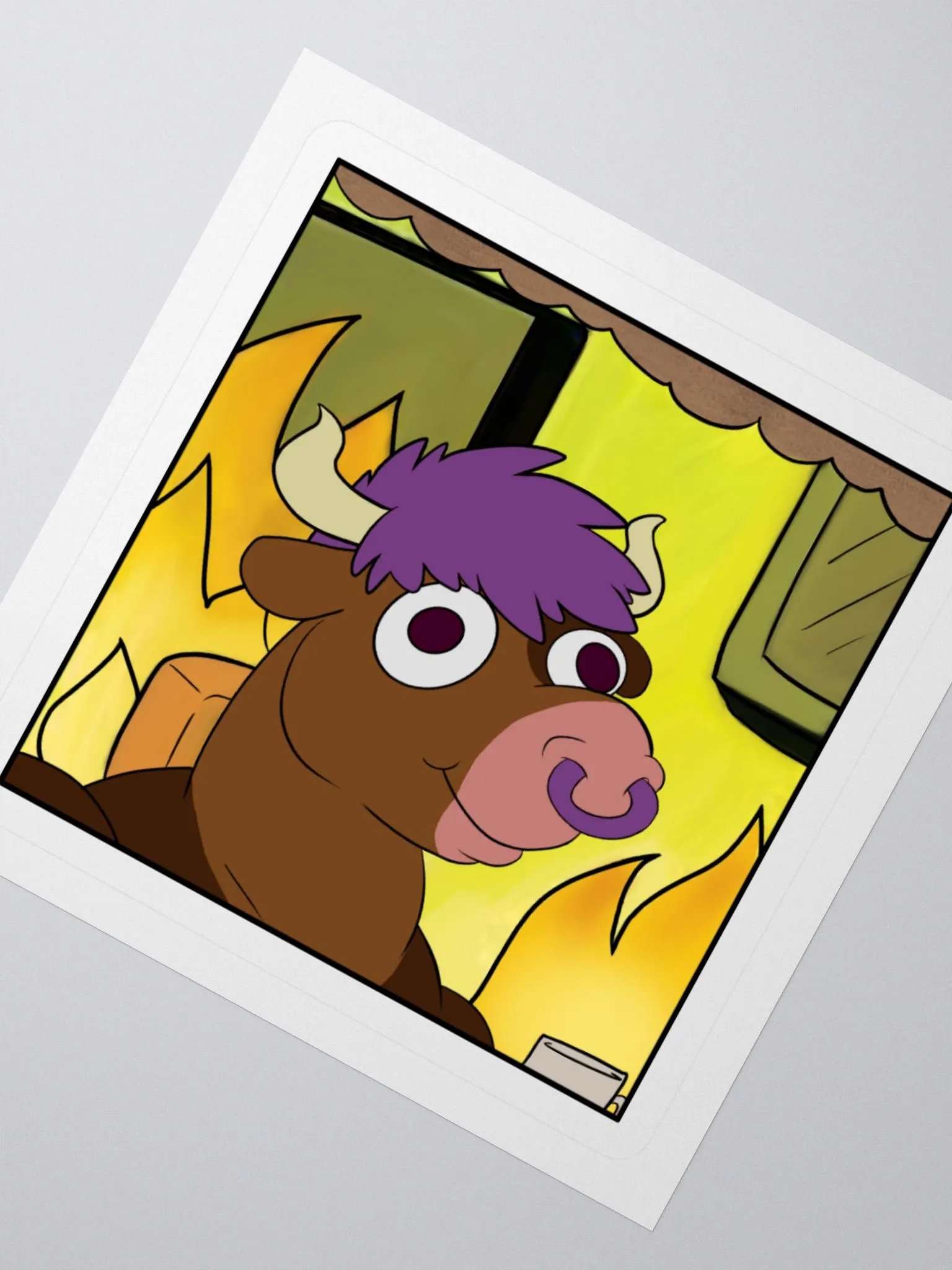 "This is Fine" Emote Sticker product image (2)