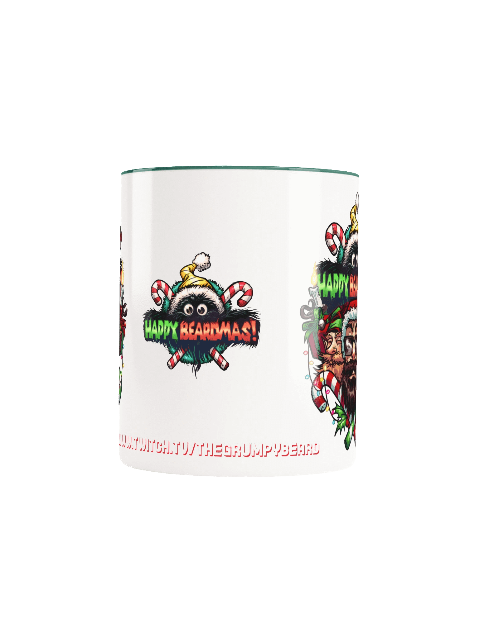 Happy Beardmas Beards - Ceramic Mug with Color Inside product image (5)