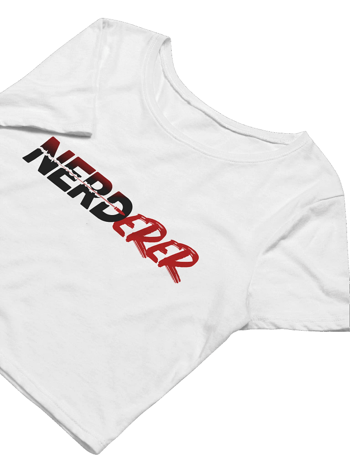 NERDerer Crop Tee (White) product image (2)