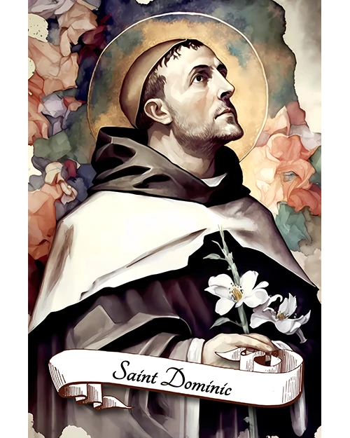 Saint Dominic Founder Of The Dominican Order Catholic Religious Matte Poster product image (1)