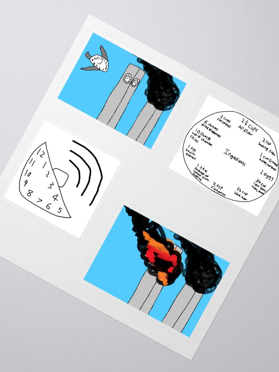 9/11, Girlfriend Cookie, Wifi Boob Clock Stickers product image (4)