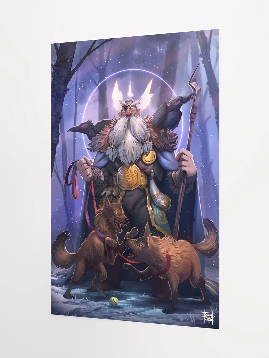 Odin and his dogs! - Print product image (7)