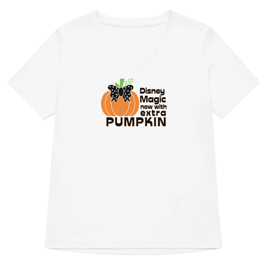 Disney Magic and a Dose of Pumpkin Halloween V-Neck Tee product image (5)