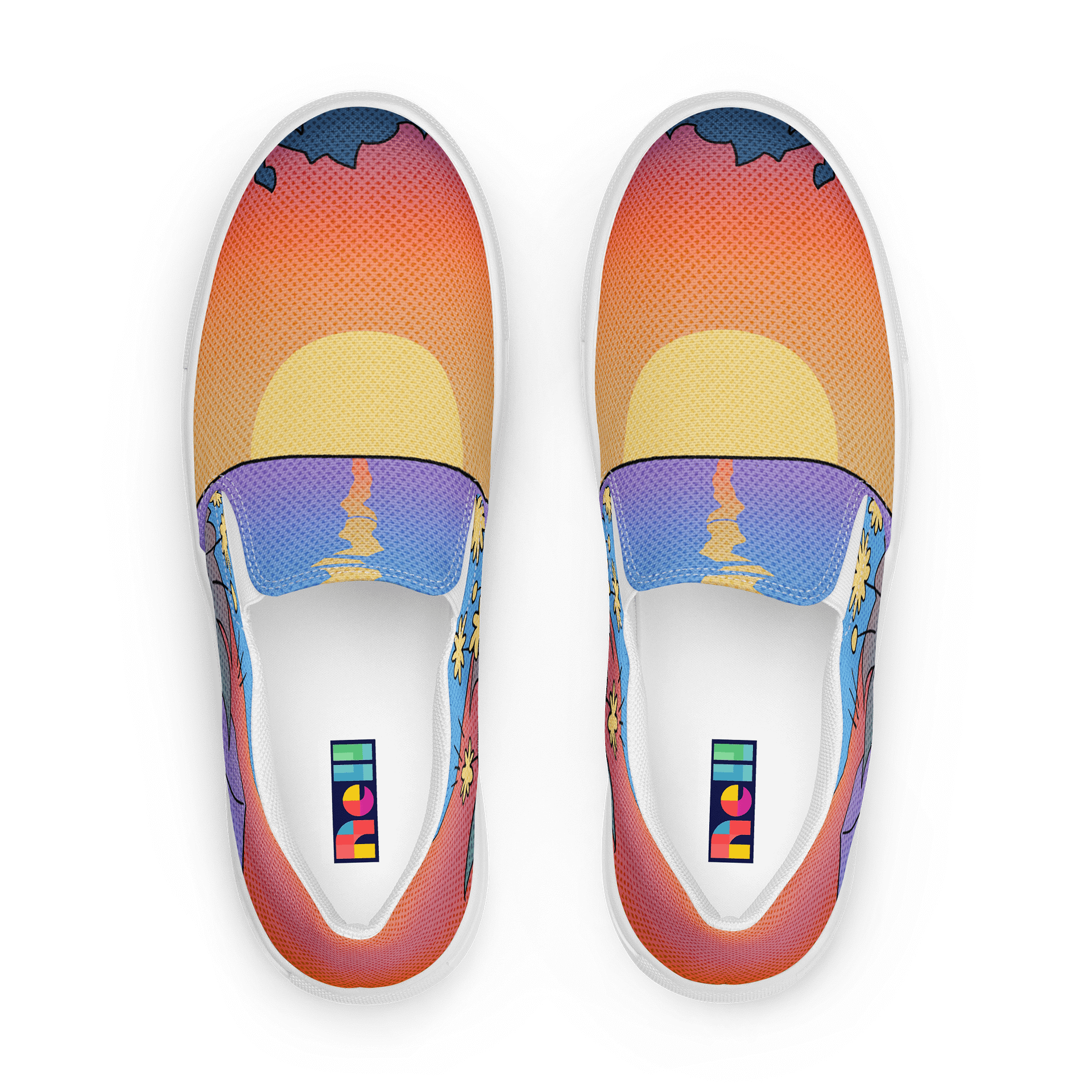 Sunrise Serenity Women's Slip-On Canvas Shoes – Comfort Meets Style! product image (1)
