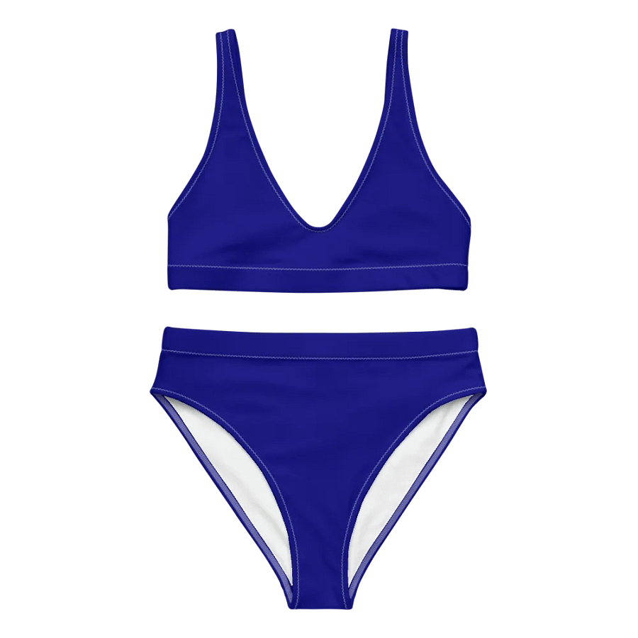 Plain Color Navy Blue Bikini Set product image (5)