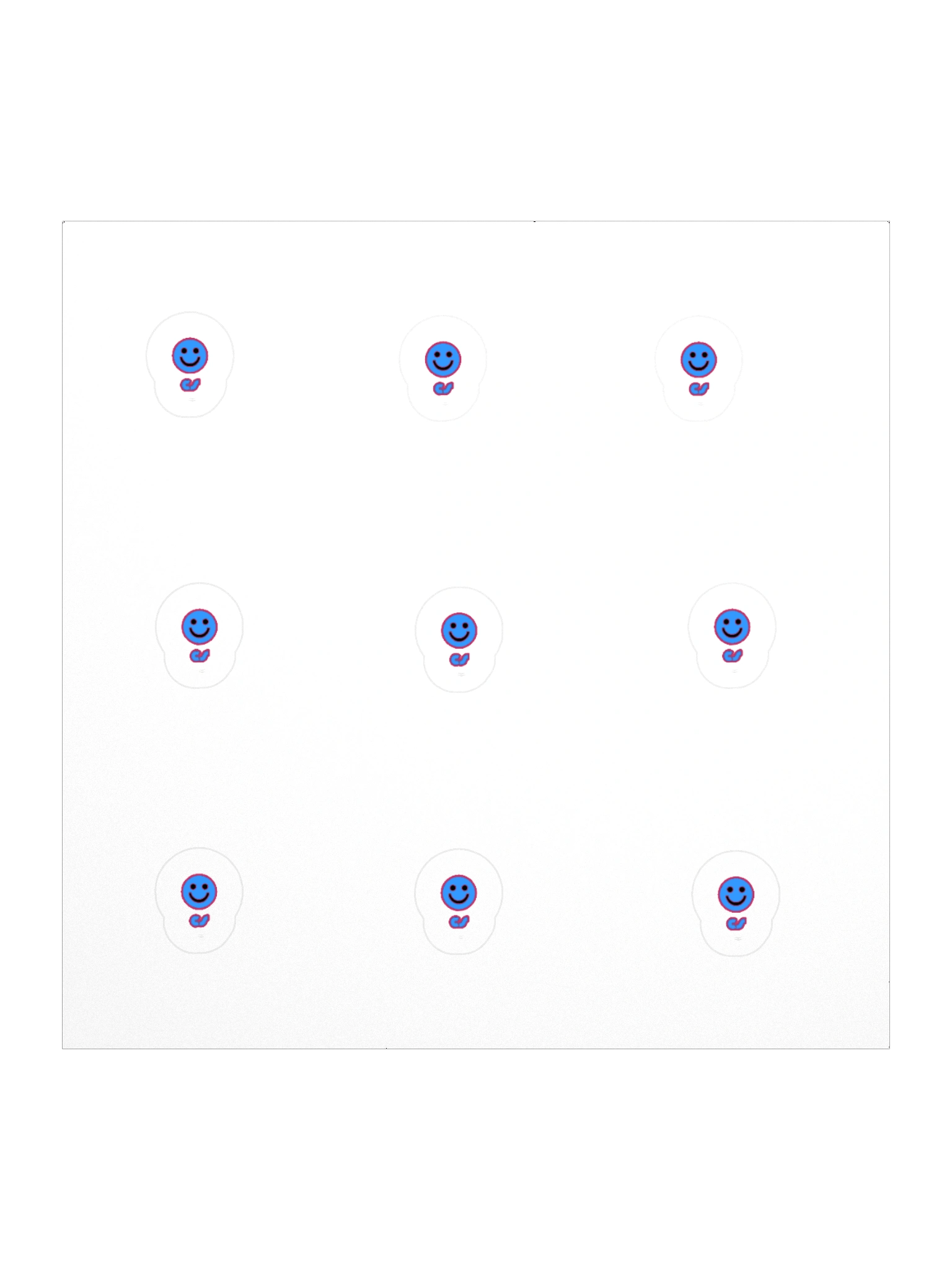 CS Smiley Stickers. 9PK product image (1)