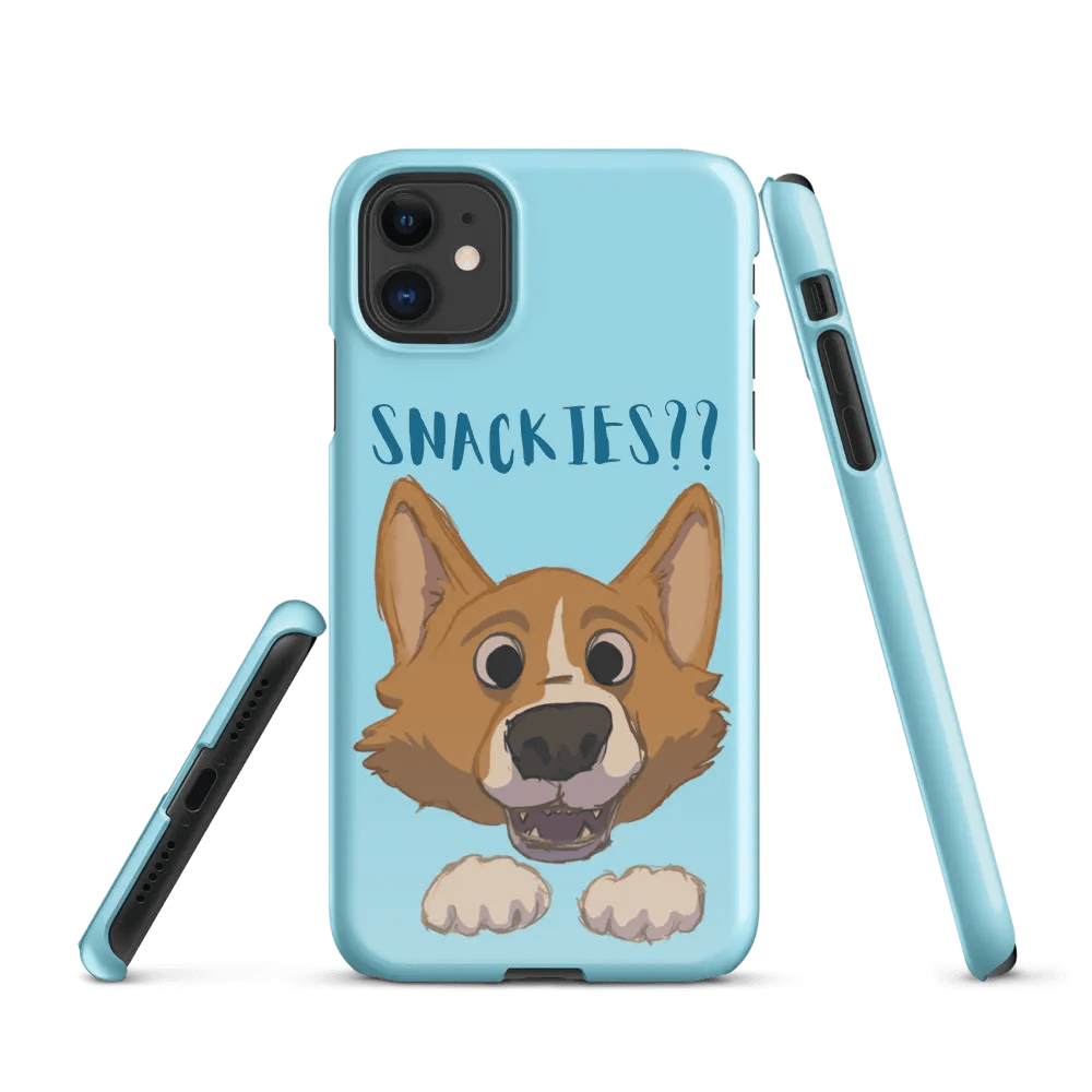 "Snackies?" Corgi Snap Case product image (1)