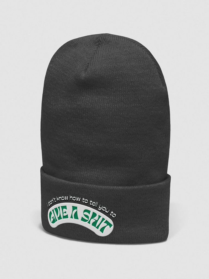 GIVE A SH*T cuffed beanie product image (12)