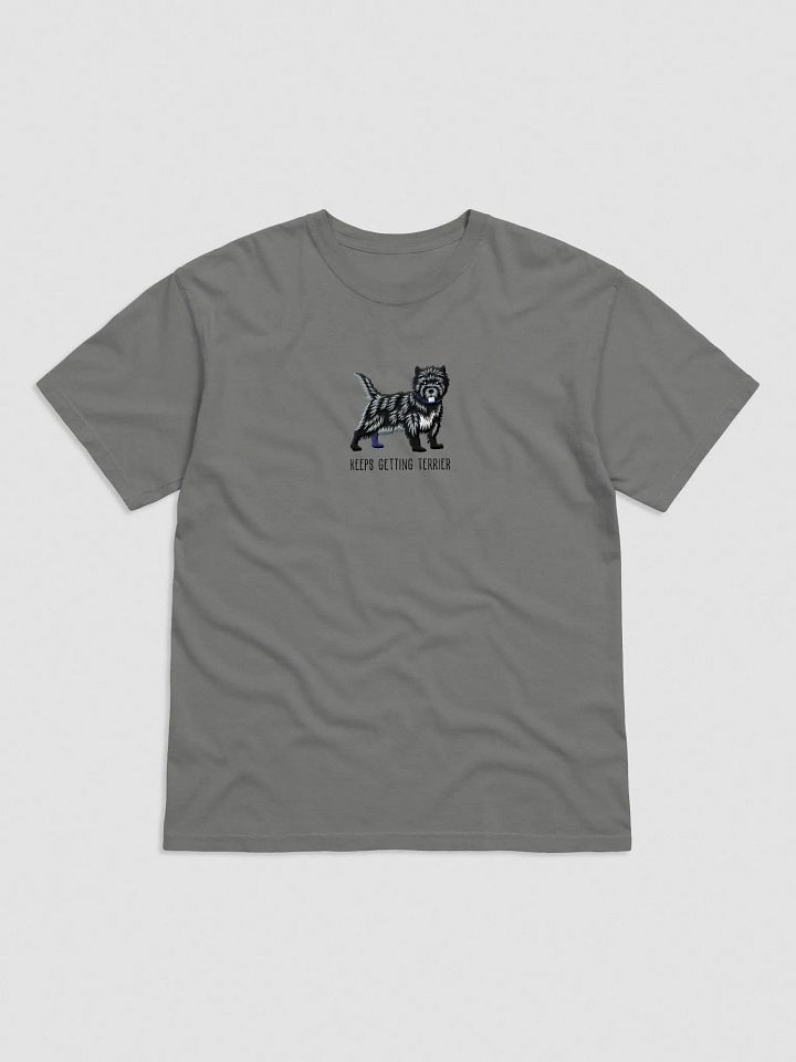 Keeps Getting Terrier T-Shirt(Embroidered) of a Cairn Terrier(Black Brindle) product image (6)