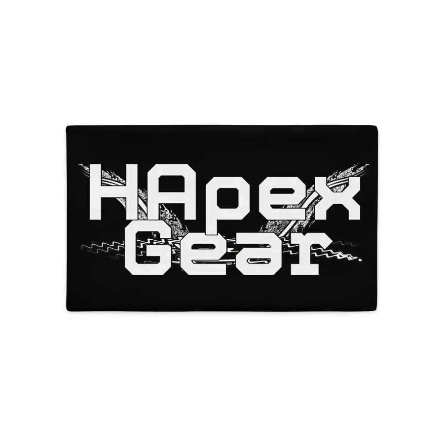 Pillow Case - Black - White HApex Gear White Logo product image (3)