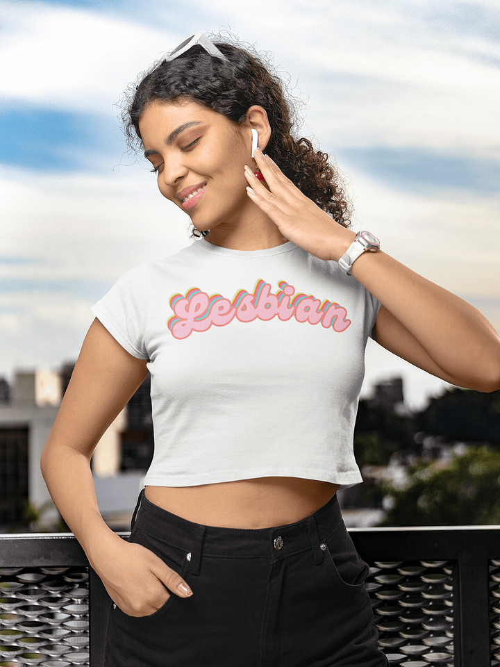 LGBTQIAP2S+ 2025, Curved Lesbian, Crop Top product image (1)