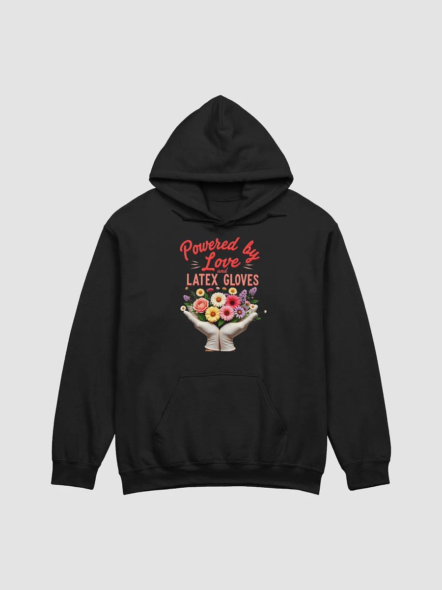 Powered by Love Latex Gloves Bouquet Hoodie product image (3)