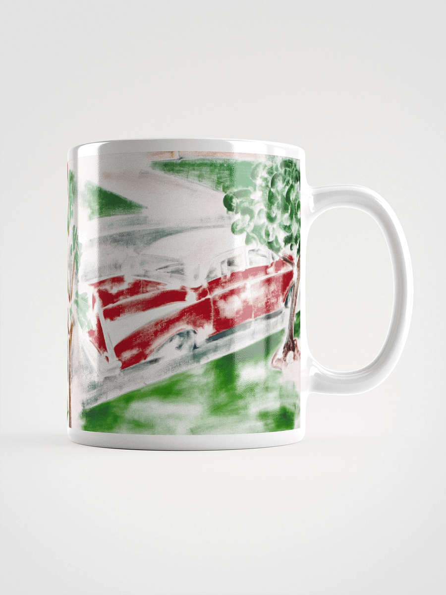 On the Road with No Memories White Glossy Mug product image (1)