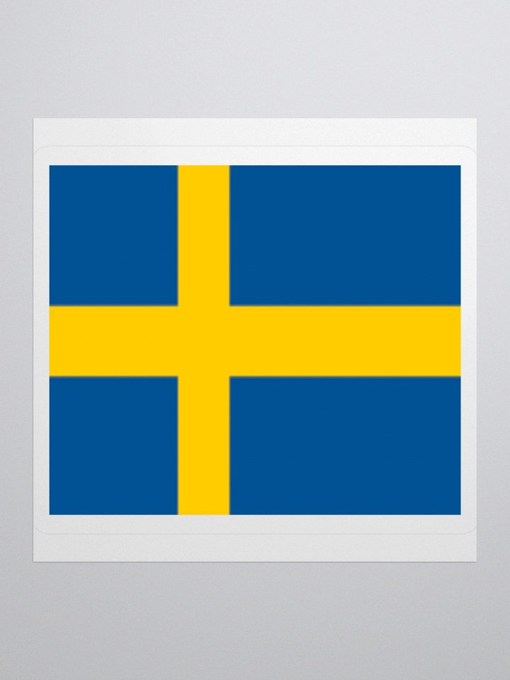 Exclusive Sweden Flag Kiss-Cut Stickers - High-Quality Vinyl, Multiple Sizes product image (1)