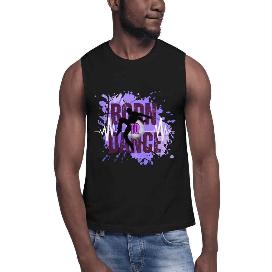 Expressive Born to Dance His Silhouette Muscle Tank product image (6)