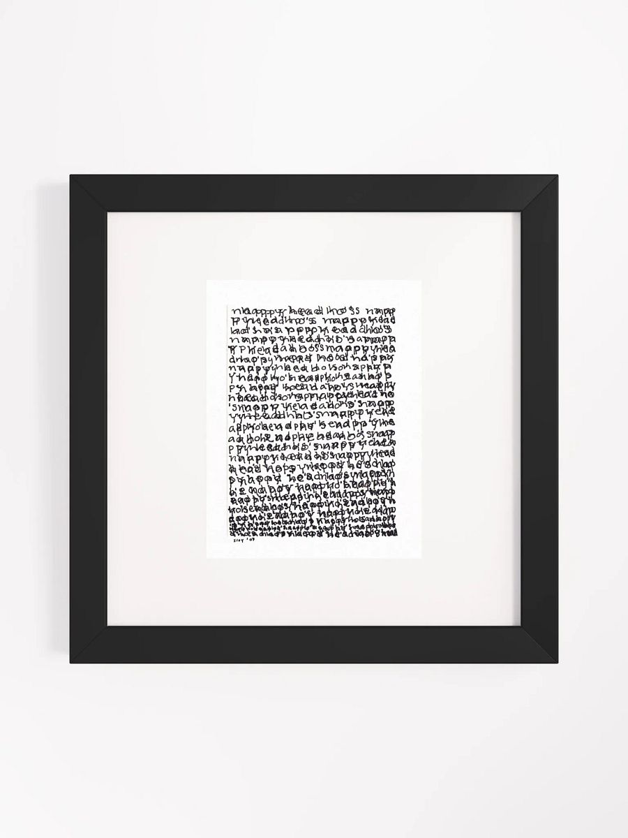 nappyhead ho's Panel Card Print Framed product image (1)