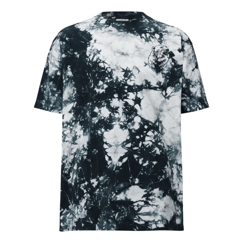 Realistic Polar Bear Tie-Dye T-Shirt