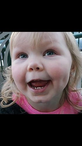 Celebrating her first day of school with dinner and conversation at @wholefoods - Spring 2017 - Age 2 #firstdayofschool❤️ #fi...