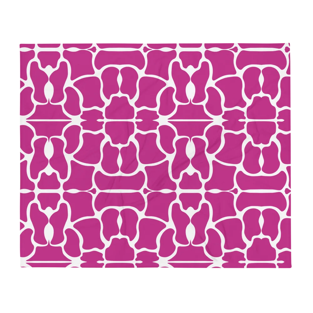 Pink Brick Mosaic Throw Blanket product image (2)