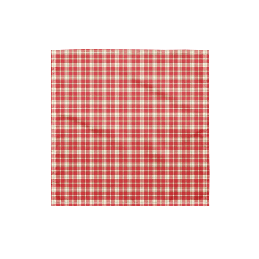 Coral Pink Plaid Bandana product image (4)