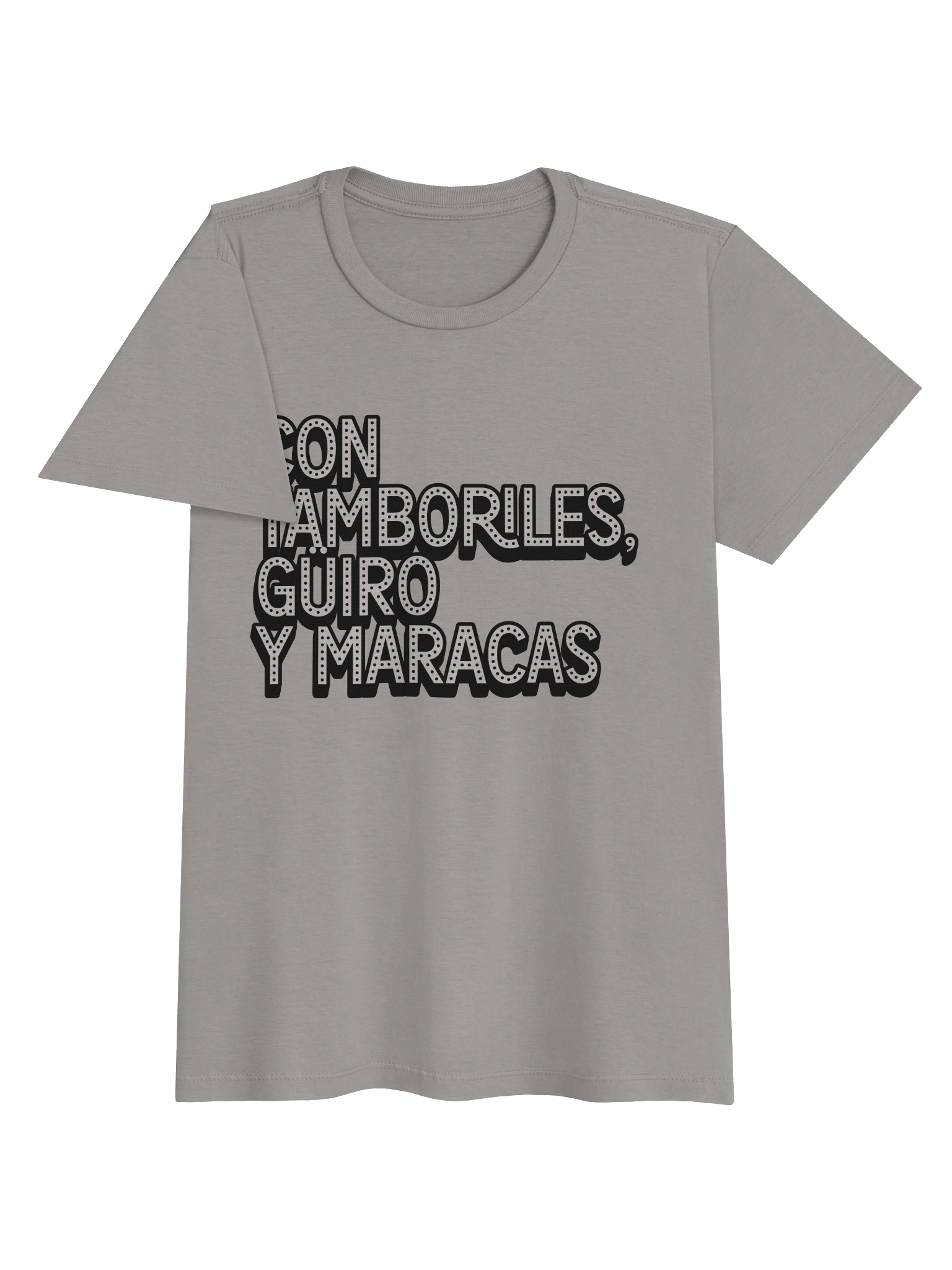 Con Tamboriles, Güiro y Maracas T-Shirt Mujer product image (8)