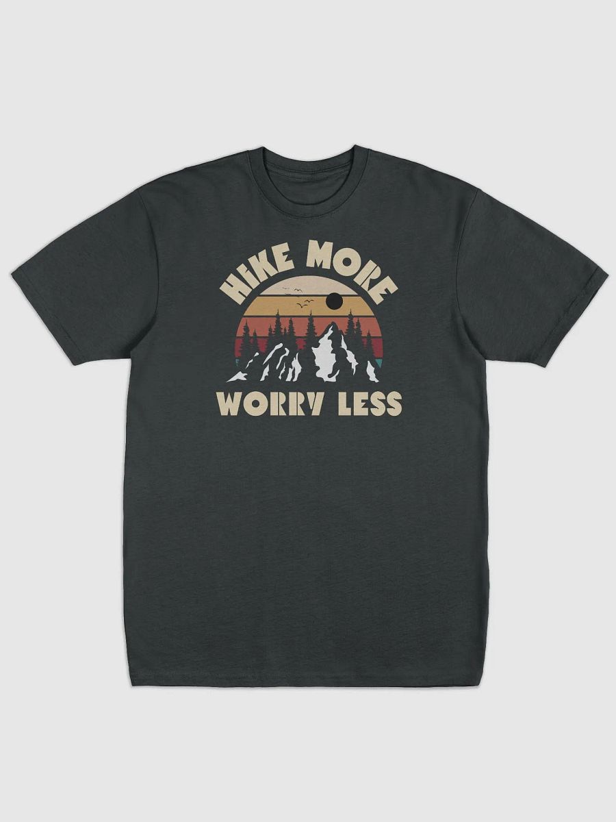 Hike more worry leas retro sunset logo product image (1)