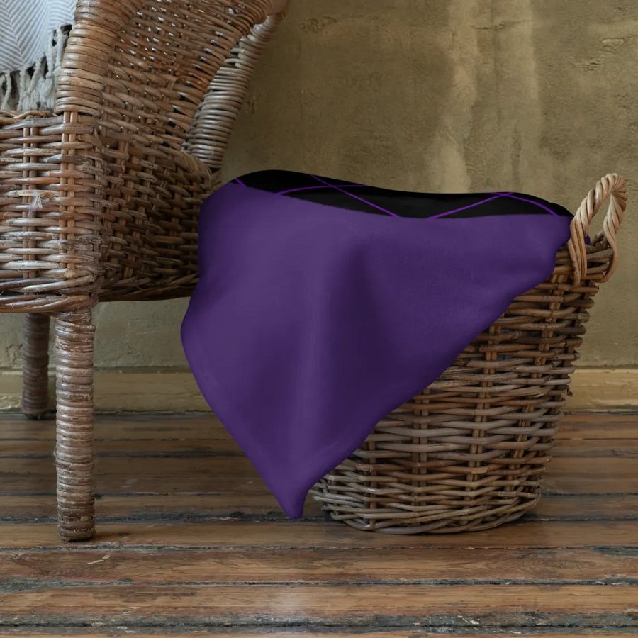 DuhhGamerXOXO/Miss Gamer Blanket - Purple w/ Green Text product image (11)