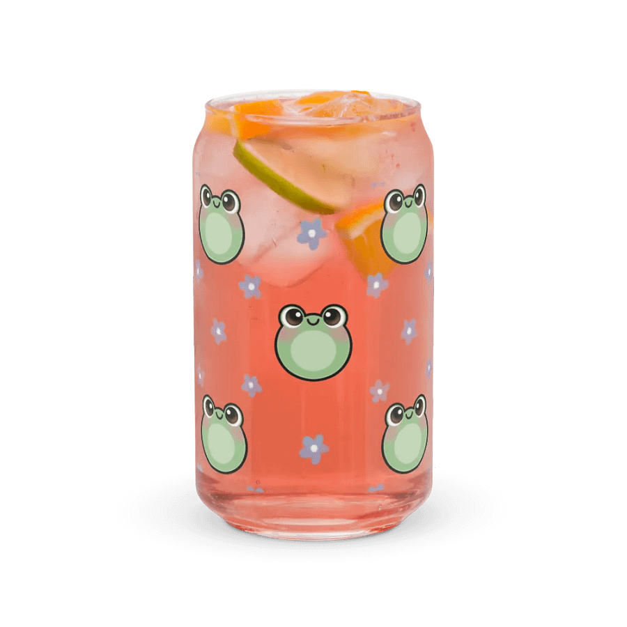 Froggy Pattern Glass Cup product image (37)