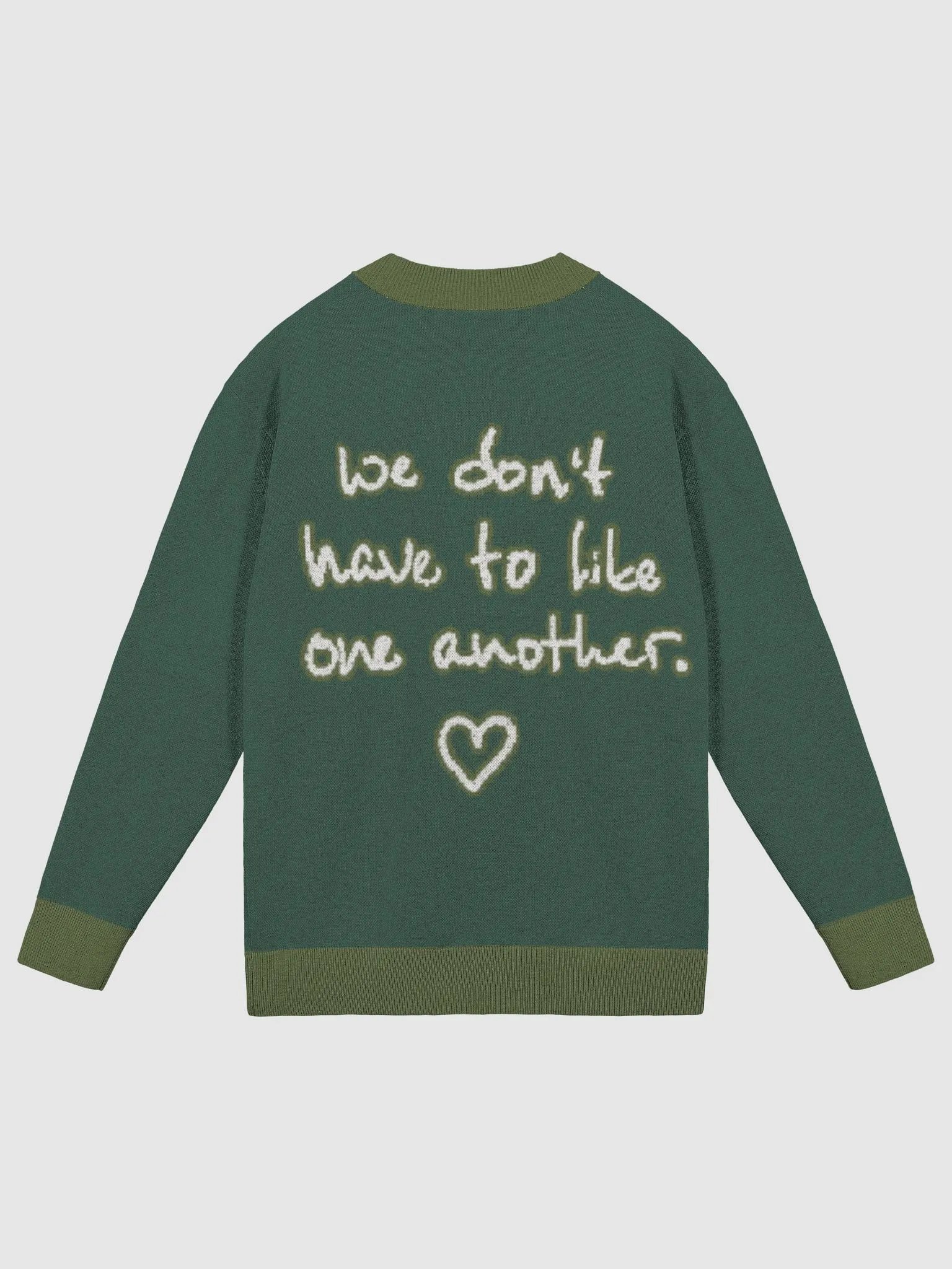 ONE ANOTHER (lg. lined design, duotone green) knitwear cardigan product image (7)