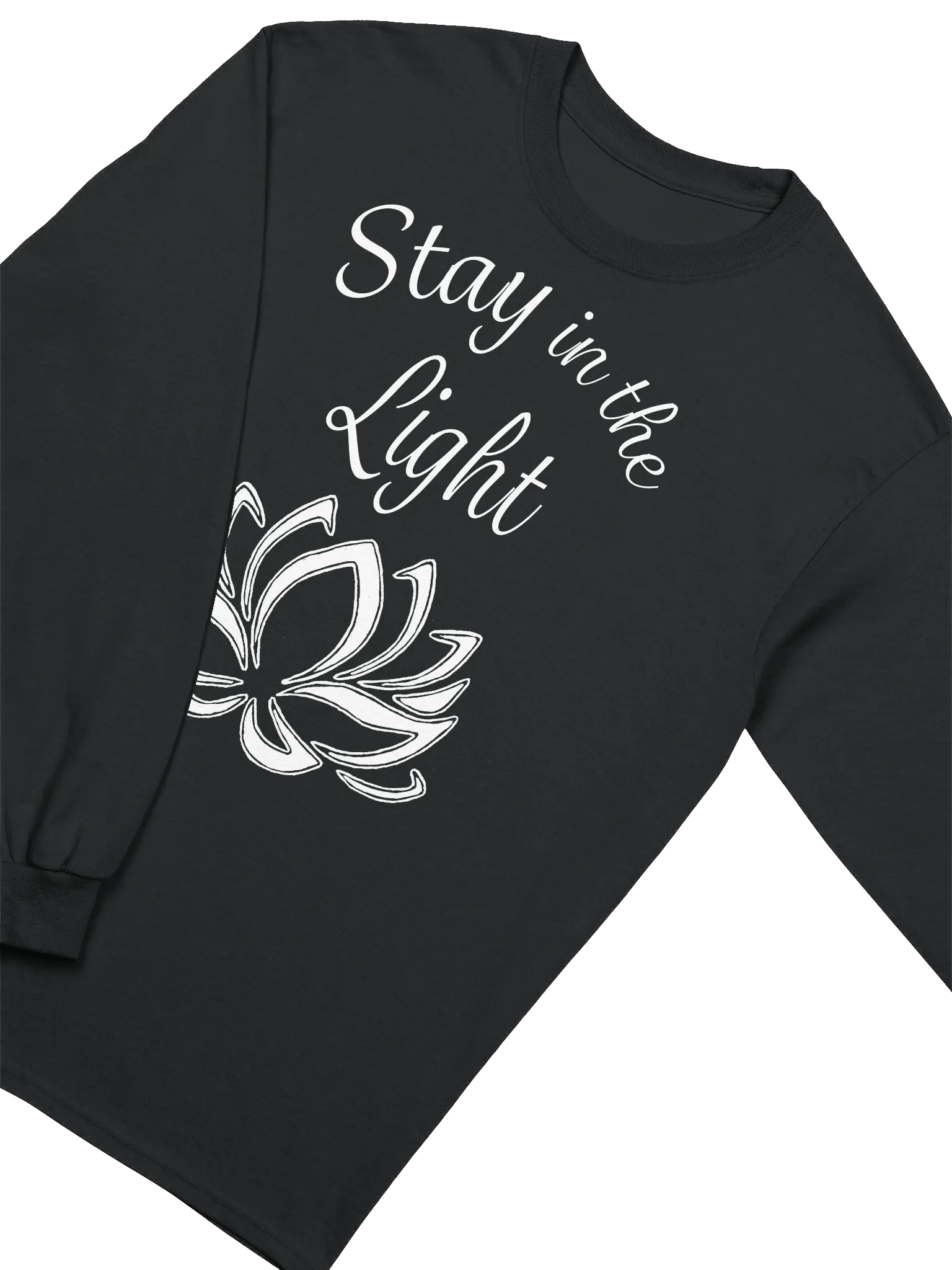 Stay in the Light Long-sleeve T-shirt - white print product image (24)