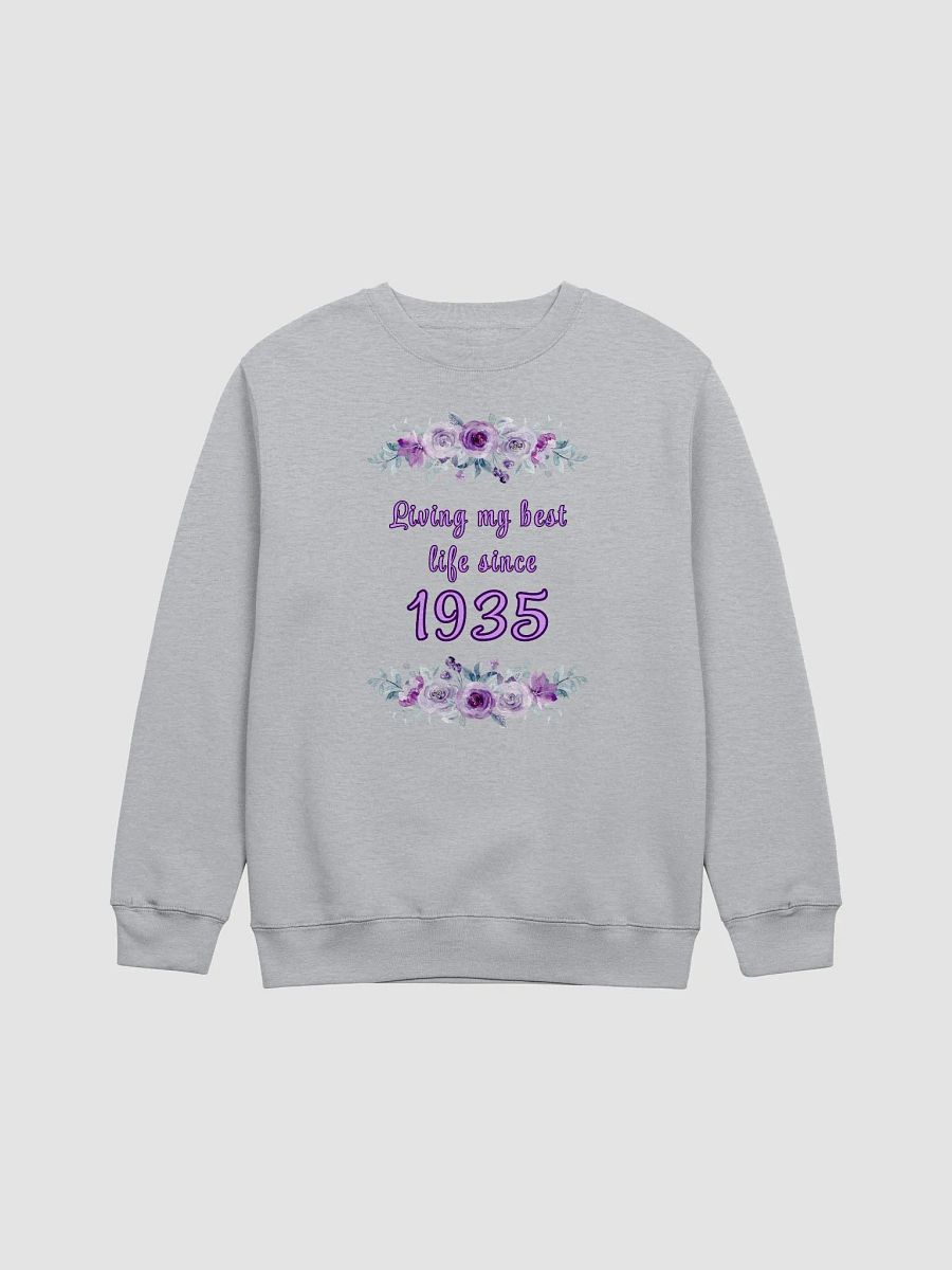 Floral Best Life since 1935 premium crewneck Sweatshirt product image (1)