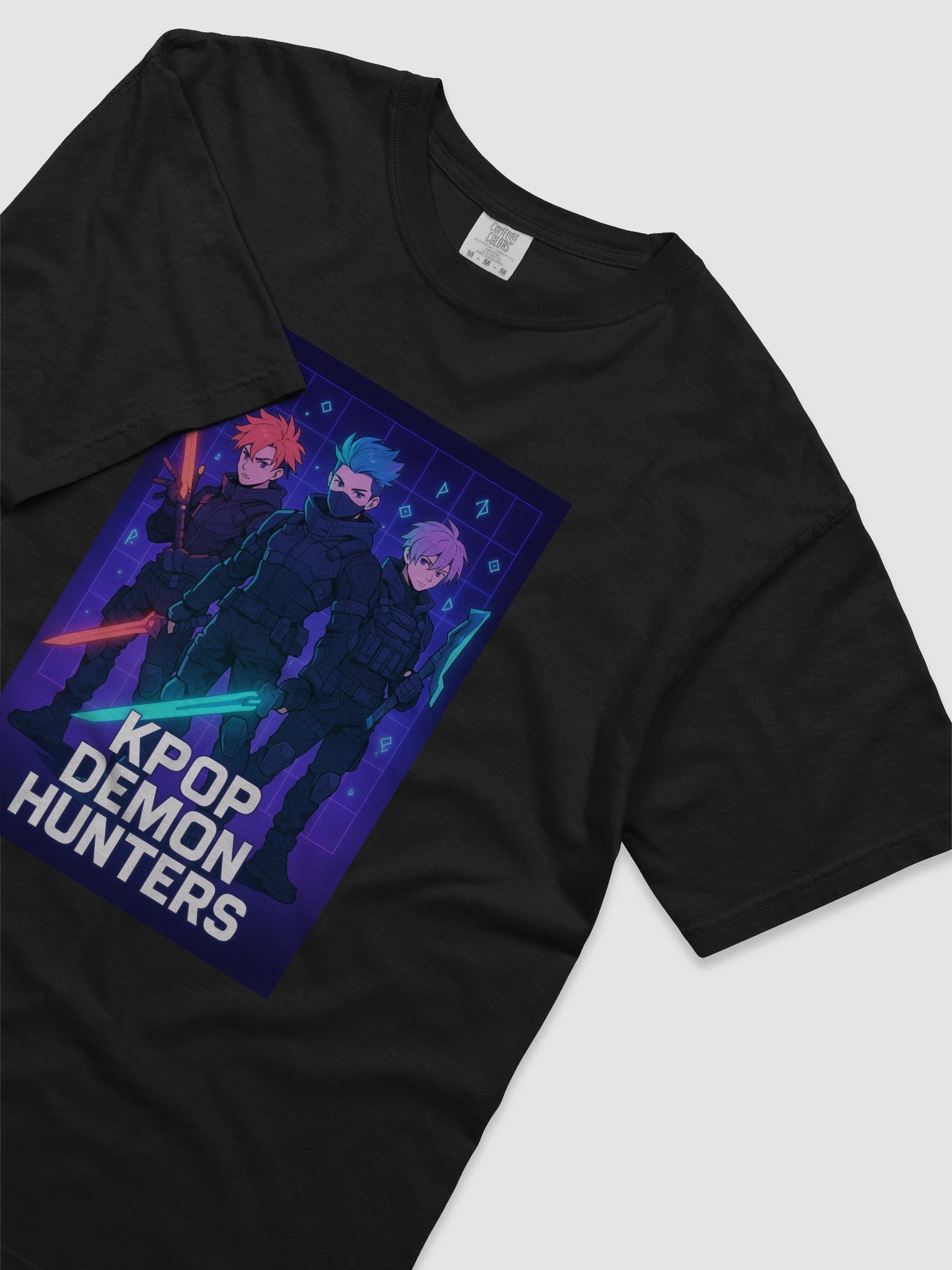 Kpop Demon Hunters Tee – Zoey, Rumi, Mira & Jinu Inspired T-Shirt product image (1)