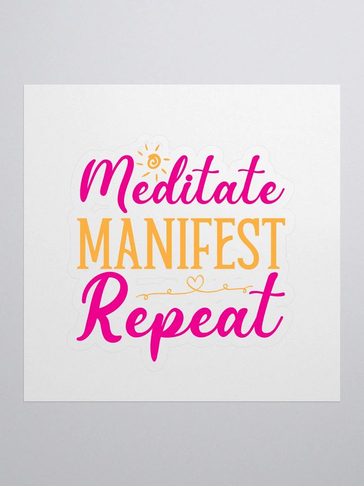 Meditate Manifest Repeat Sticker Set product image (1)