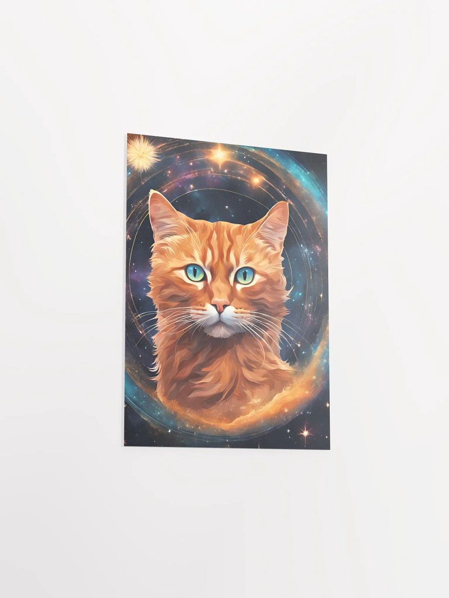 Ginger cat poster Cosmic Cat Dreams Enhanced Poster product image (12)