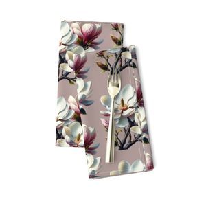 Seamless Pattern - Magnolia Pattern 1 on Beige Background product image (9)