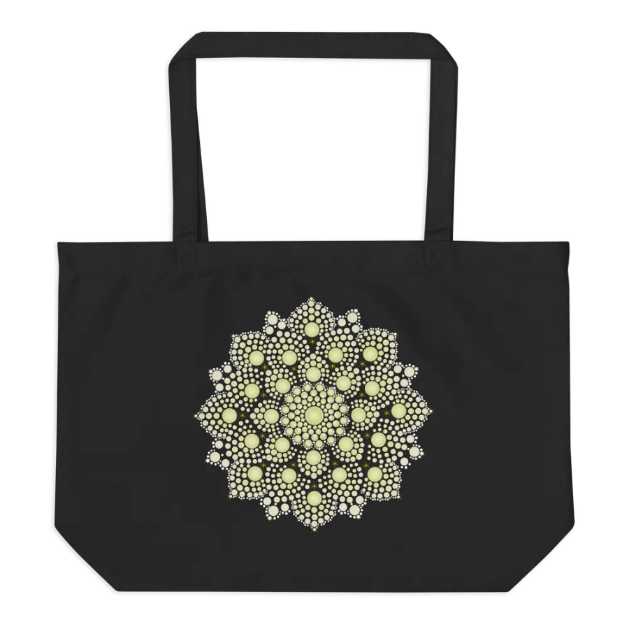 Yellow Dot Mandala Organic Cotton Tote product image (3)