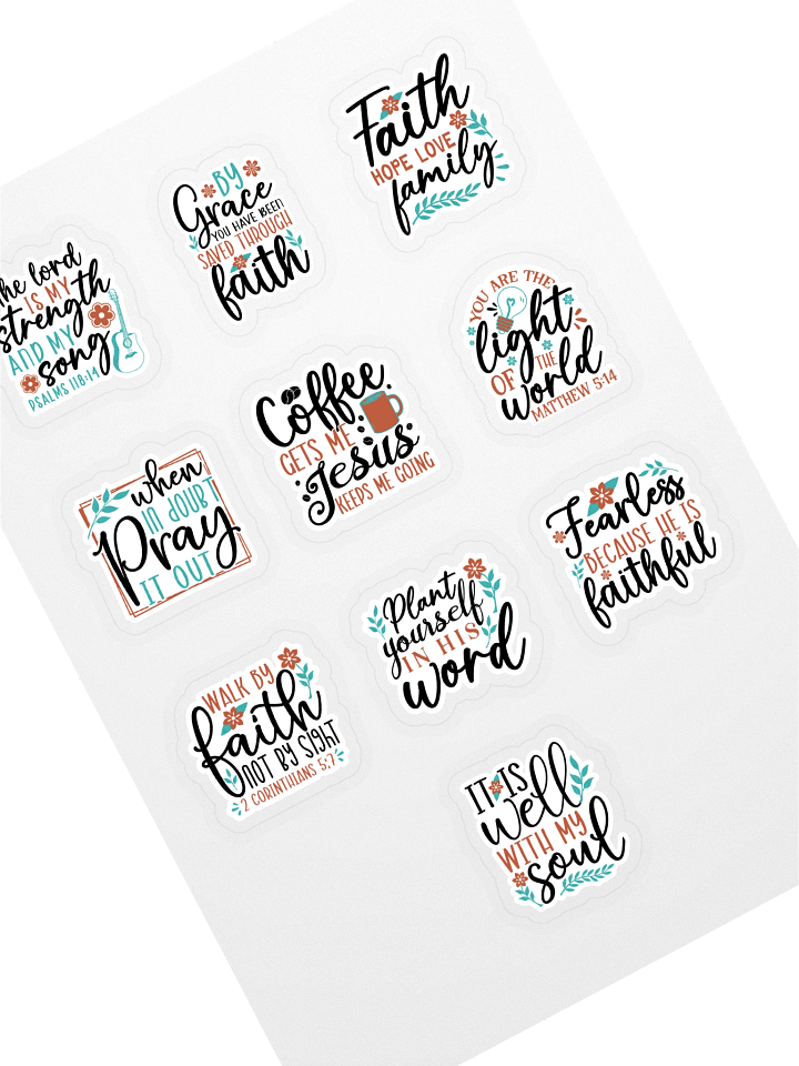 Faithful Reminders Sticker Sheet product image (1)