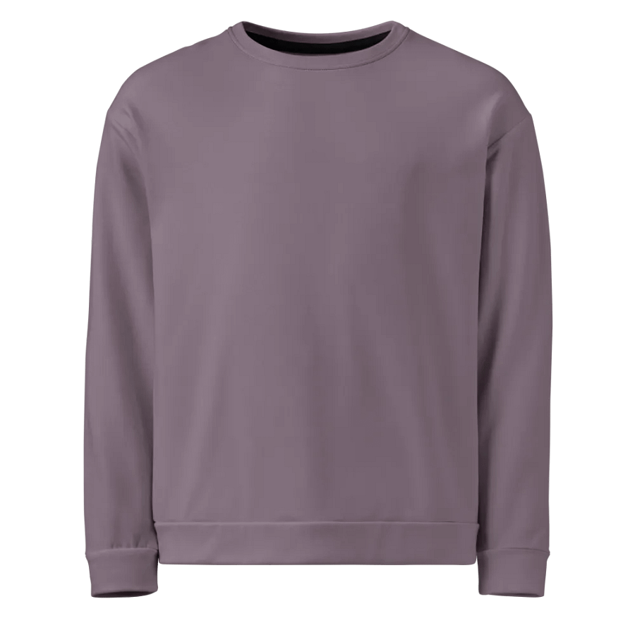 Plain Faded Orchid Grey Soft Summer Unisex Recycled Polyester Heavyweight Premium Sweatshirt by Treasure Pie product image (1)