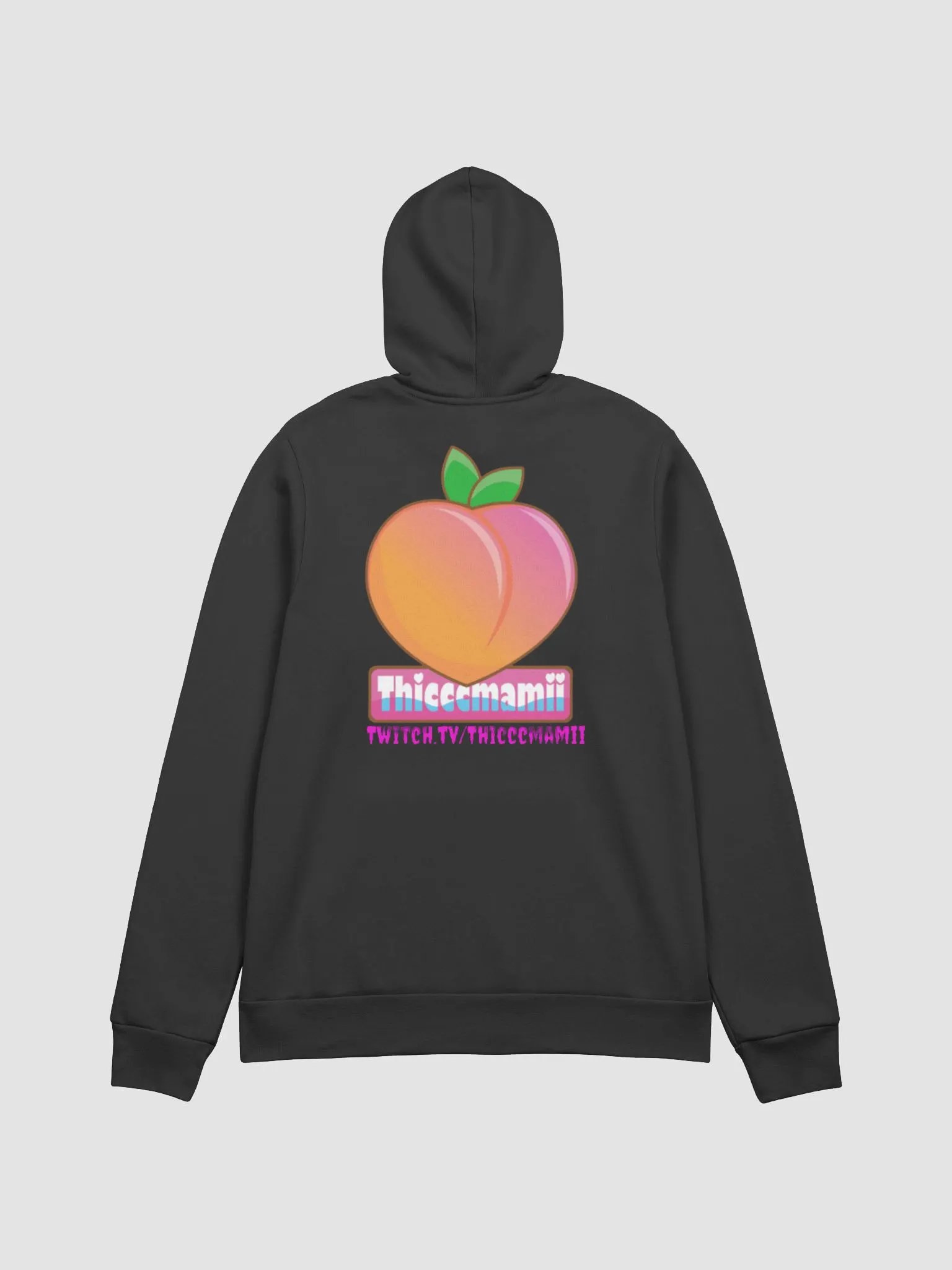 Thiccc peach hoodie product image (6)