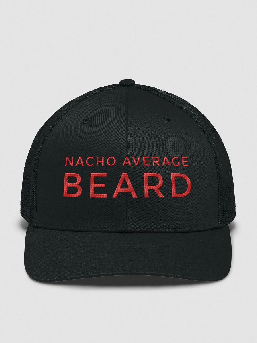Nacho Average Beard Trucker Cap (Red Embroidery) product image (1)
