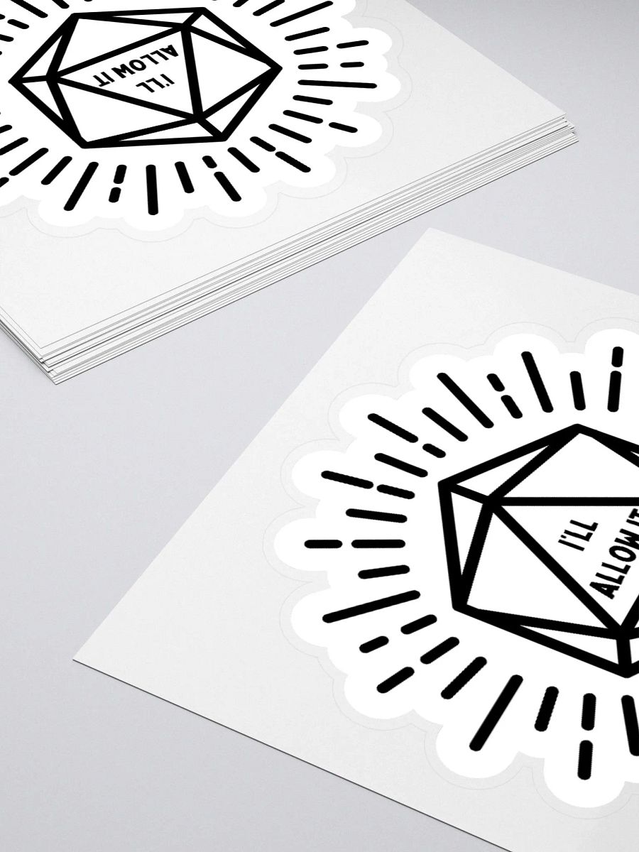 I'll Allow It Kiss Cut Stickers product image (4)
