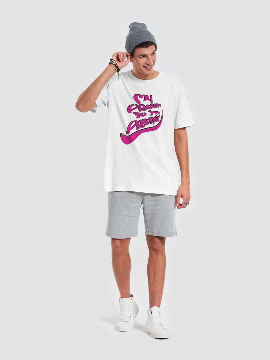 My Problem Is I'm Peaceful - Pink Graffiti - Bella+Canvas Supersoft T-Shirt product image (4)