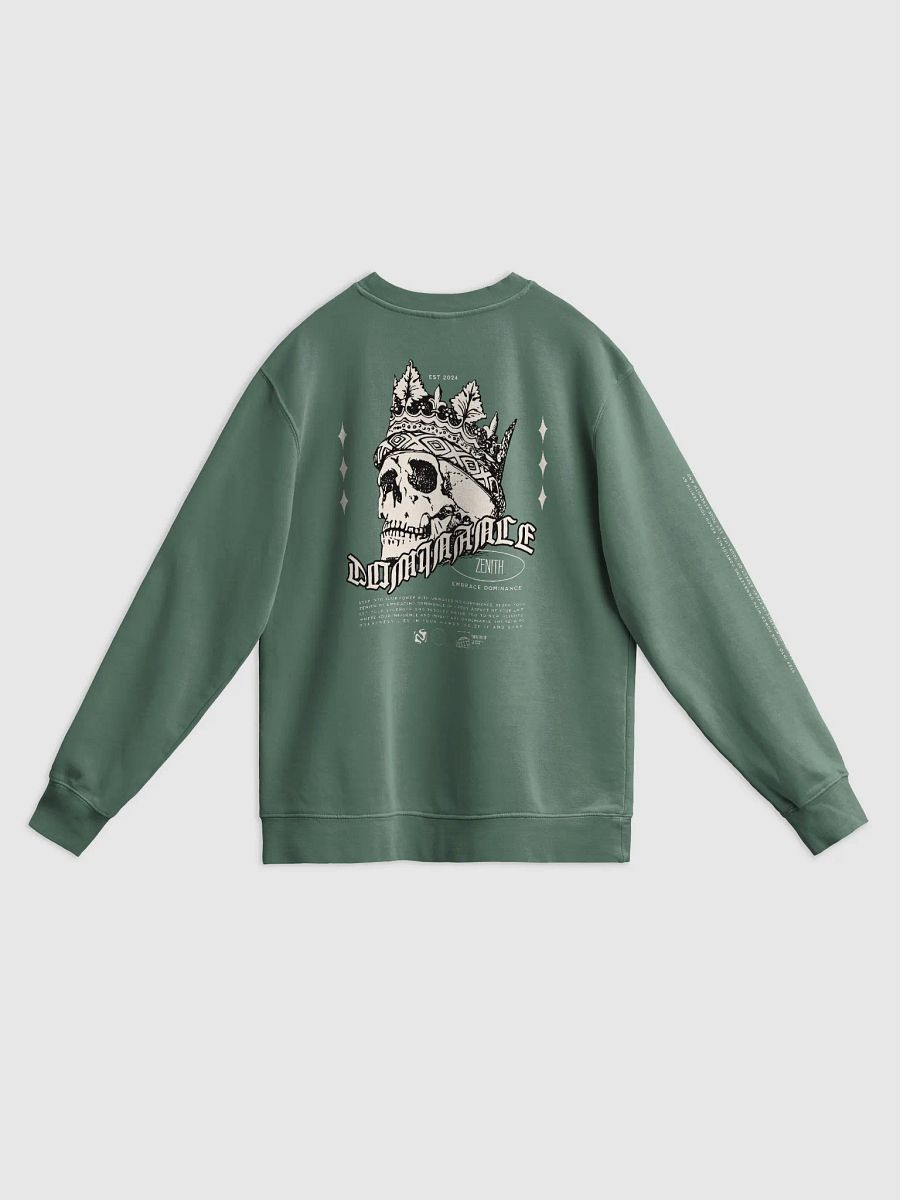 Crowned Skull Monarch: Unisex Midweight Pigment Dyed Sweatshirt product image (2)