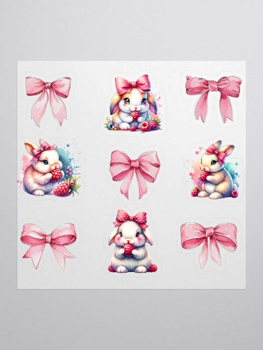 Bunny Bows Vinyl Stickers product image (1)